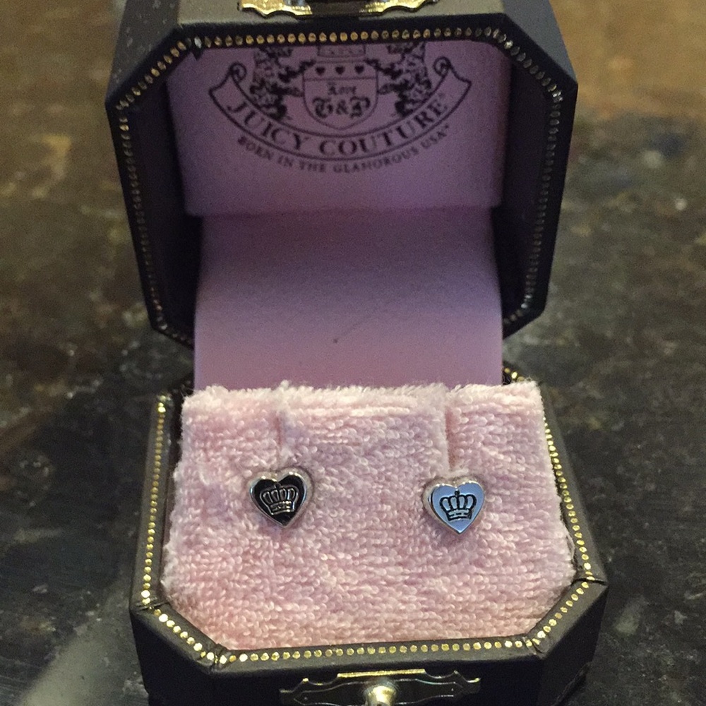 Juicy couture heart earrings